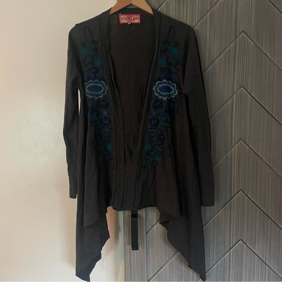 Johnny Was JWLA Embroidered Cardigan Sweater Size XL - Picture 4 of 12